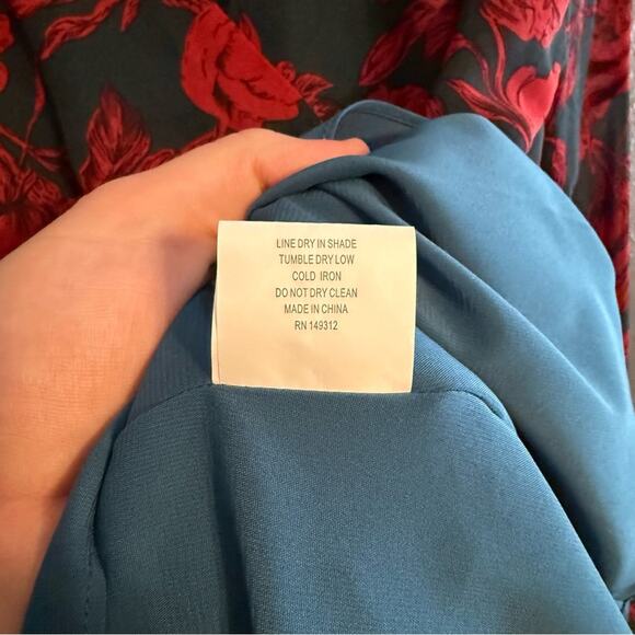 Selfie Leslie Kerry Layered Ballon Sleeve Dress Size L - Picture 7 of 8